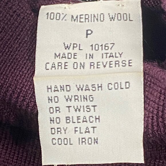 Bloomingdales Womens Merino Wool Turtleneck Sweater XS/S Made In Italy fitted - Picture 4 of 7